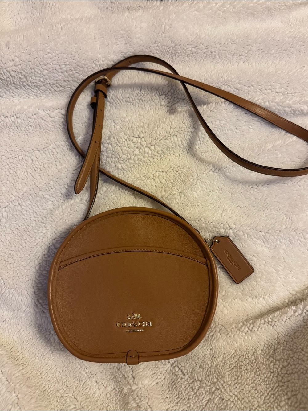 Coach Leather Canteen crossbody in Tan